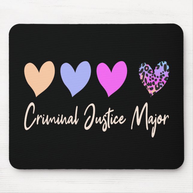 Criminal Justice Major Gift Mouse Pad (Front)
