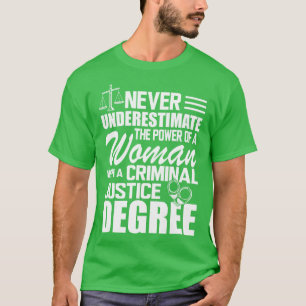 Criminal Justice Never underestimate the power of T-Shirt