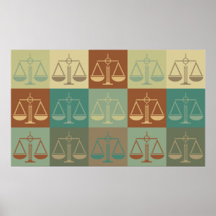 Criminal Justice Pop Art Poster