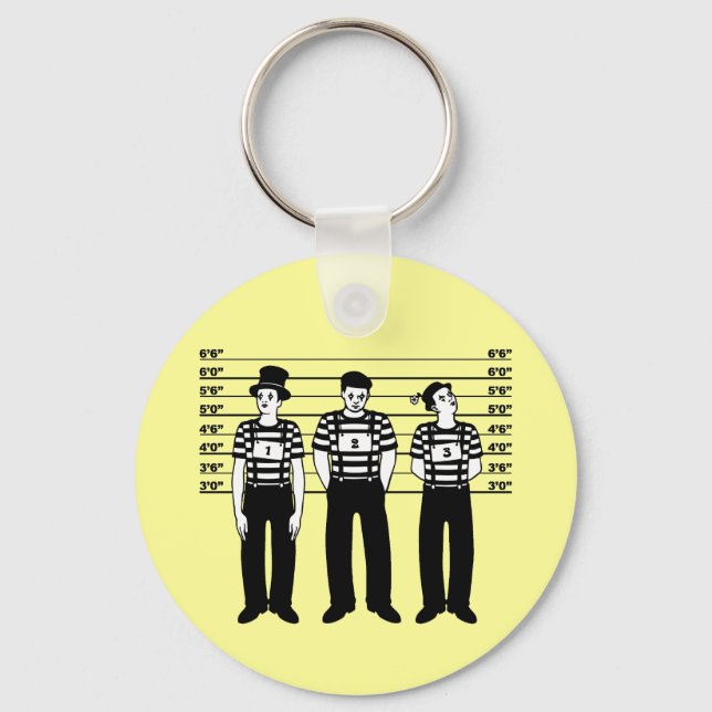 Criminal Mimes Keychain (Front)