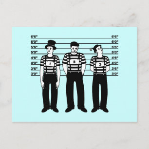 Criminal Mimes Postcard