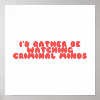 Criminal minds poster