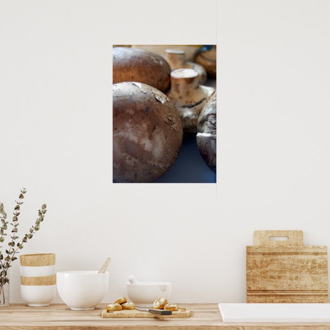 Crimini mushrooms poster (Kitchen)