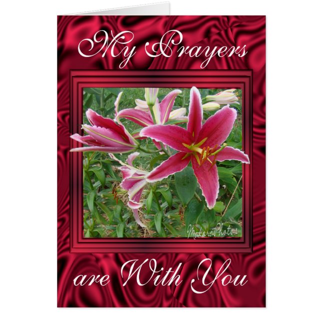 Crimmson Lilies- customize any occasion (Front)
