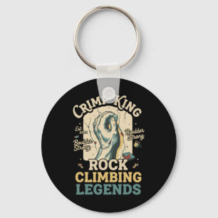 Crimp King Rock Climbing Legends Boulder Keychain