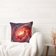 Crimson Abyss Dark Cosmic Nebula Space