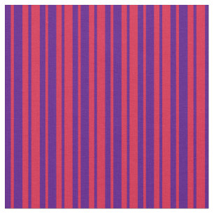 Crimson and Indigo Stripes/Lines Pattern Fabric