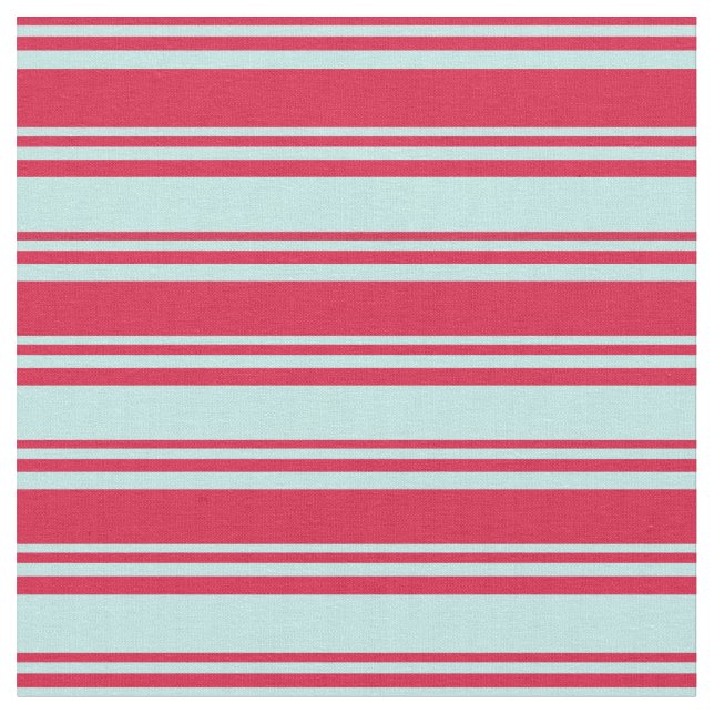 Crimson and Turquoise Coloured Pattern Fabric (Close Up)