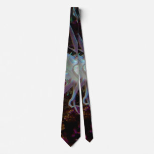 Crimson Anemone Neck Tie