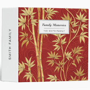 Crimson Bamboo East Asian (1) Binder