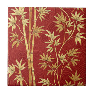 Crimson Bamboo East Asian (1) Tile