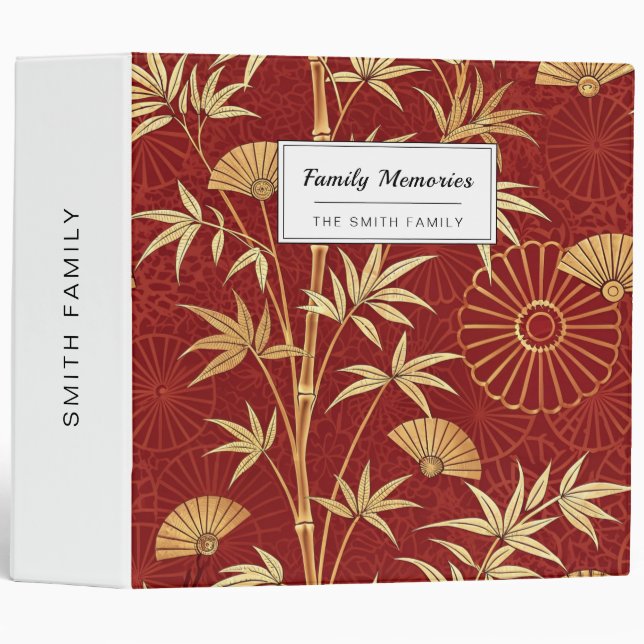 Crimson Bamboo East Asian (2) Binder (Front/Spine)