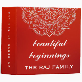 Crimson Beautiful beginnings keepsake photo album  Binder