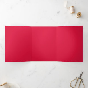 Crimson & Beige Trifold Invitation – Customizable