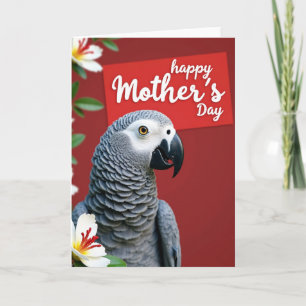 Crimson Bird Mothers Card