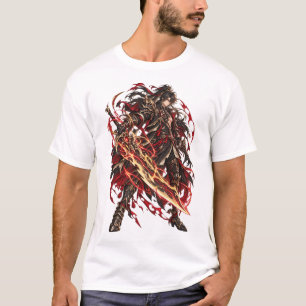 Crimson Blade Dark Fantasy Warrior T-Shirt