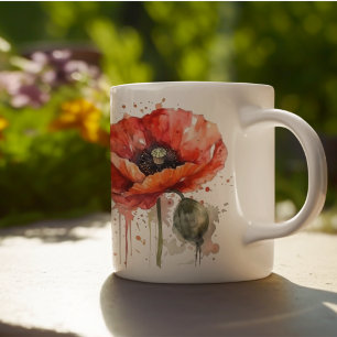 Crimson Bloom  Coffee Mug