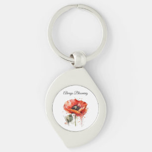 Crimson Bloom, custom Keychain