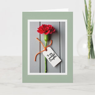 Crimson Blossom Daughter Card
