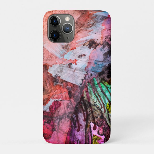 Crimson Brushstroke Case-Mate iPhone Case (Back)