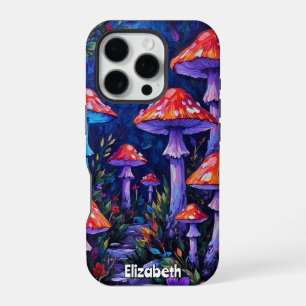 Crimson-Cap Path iPhone 16 Pro Case