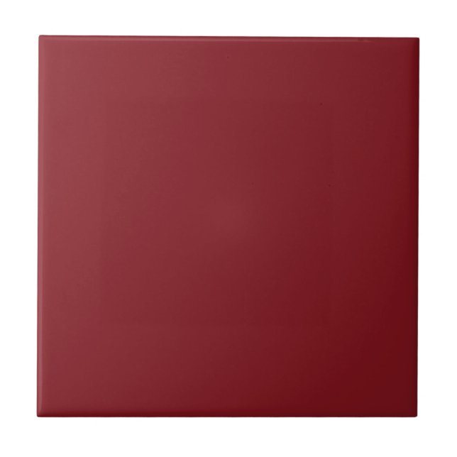 Crimson Carmine Red Square Kitchen and Bathroom Tile (Front)