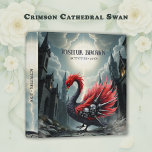 Crimson Cathedral Swan Binder<br><div class="desc">Crimson Cathedral Swan. In the silent ruins of forgotten cathedrals, a creature walks where light and shadow collide. The Crimson Cathedral Swan is no ordinary bird. Its blazing scarlet feathers burn like embers against the cold stone of a gothic city. Along its wings, relics of the past remain — skulls,...</div>