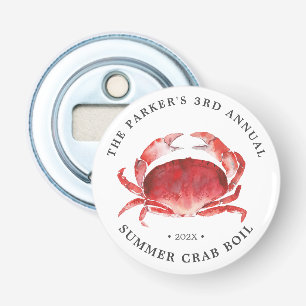 Crimson Crab   Crab Boil Event Bottle Opener
