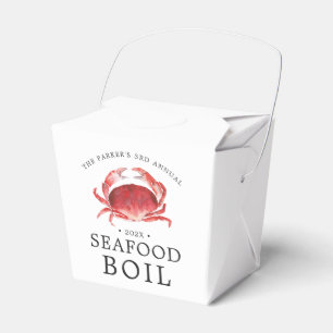 Crimson Crab   Crab Boil Event Favor Box