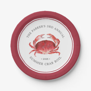 Crimson Crab   Crab Boil Event Paper Plate