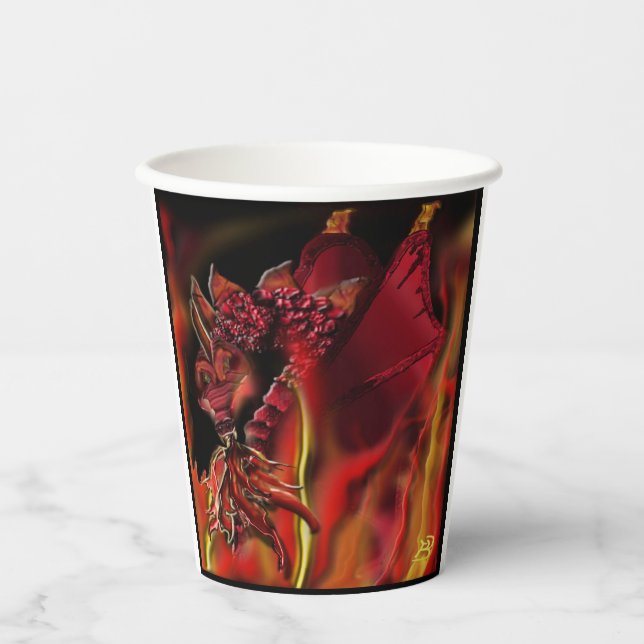Crimson Dragon Paper cup (Front)