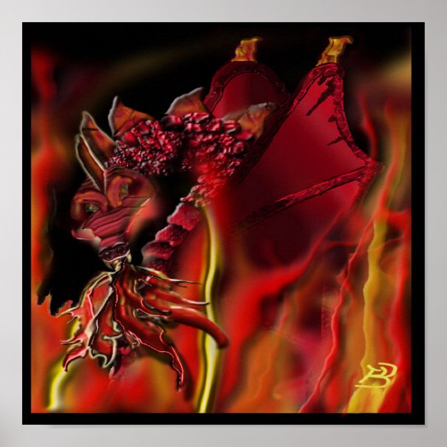 Crimson dragon Poster (Front)