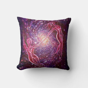 Crimson dream throw pillow