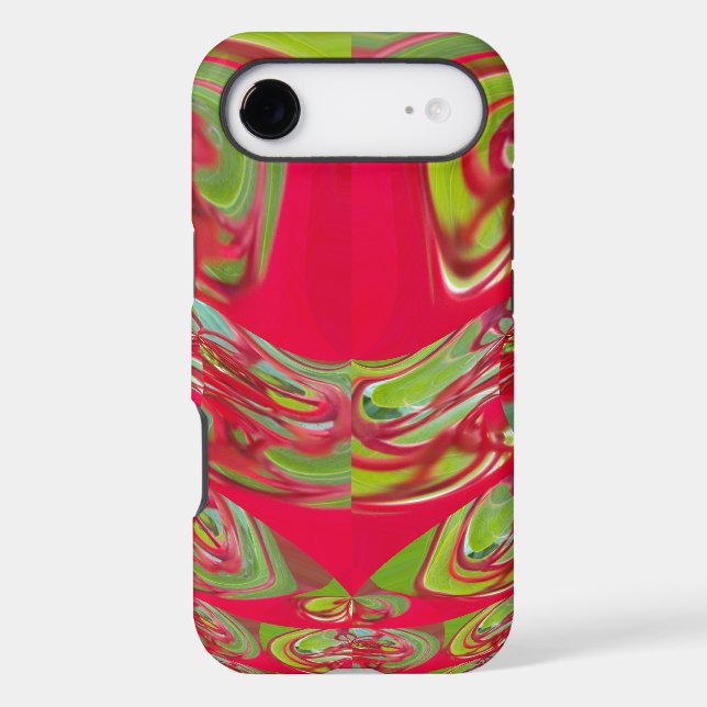 Crimson & Emerald Flow | Beautiful Red & Green Tex (Back)