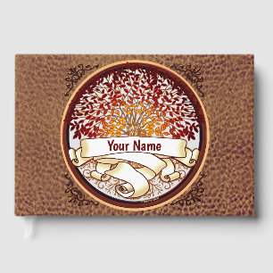 Crimson Family Tree Surname Guest Book
