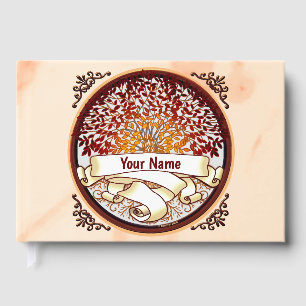 Crimson Family Tree Surname Guest Book