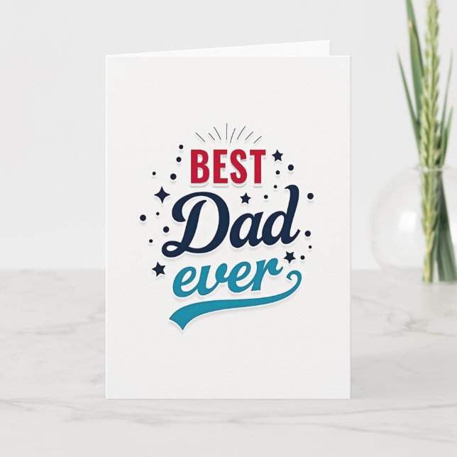Crimson Fathers Day Glow Card (Front)