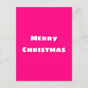 Crimson Festive Merry Christmas Postcard