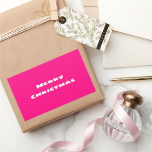 Crimson Festive Merry Christmas    Sticker