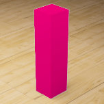 Crimson Festive Wine Box<br><div class="desc">Crimson is a strong, warm and compelling colour in the design world. It symbolizes excitement, love, and power. It's also associated with nobility and royalty. Deep pink crimson coloured design. Flat abstract art.</div>