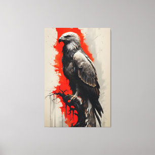 Crimson Flight Canvas Print