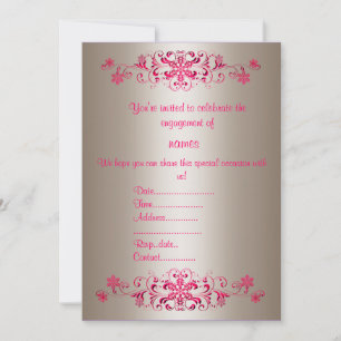 CRIMSON FLOURISH INVITATIONS BY IDODESIGNS