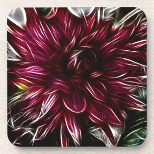 Crimson Flower Coaster