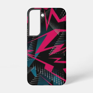 Crimson Fracture Abstract Red Energy Shards Samsung Galaxy Case