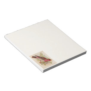 Crimson Fronted Finch Bird Notepad