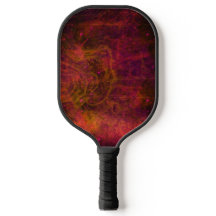 "Crimson Galaxy" Abstract Pickleball Paddle