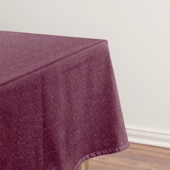 Crimson glitter tablecloth (In Situ)