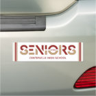 Crimson & Gold Two-Colour Seniors Sliced Letters