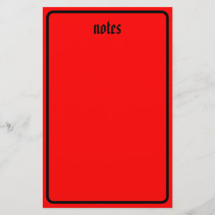 Crimson Gothic Film Stationery