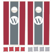 Crimson & Grey College Team Monogram